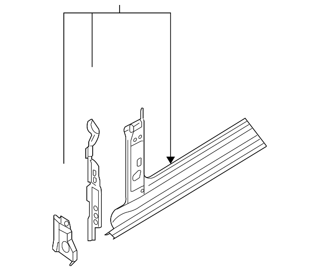 8F0-809-837-B Деталь HINGE PILLAR, LEFT