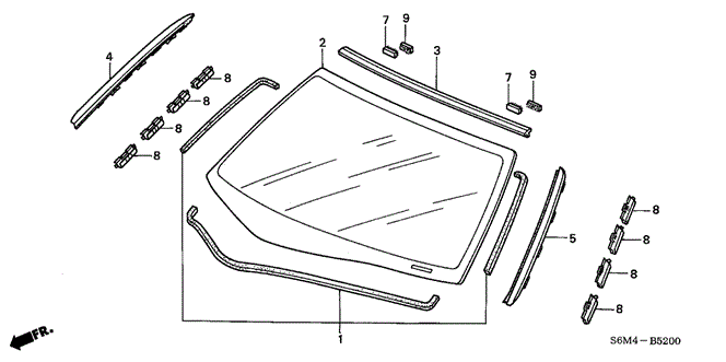 RSX FRONT WINDSHIELD