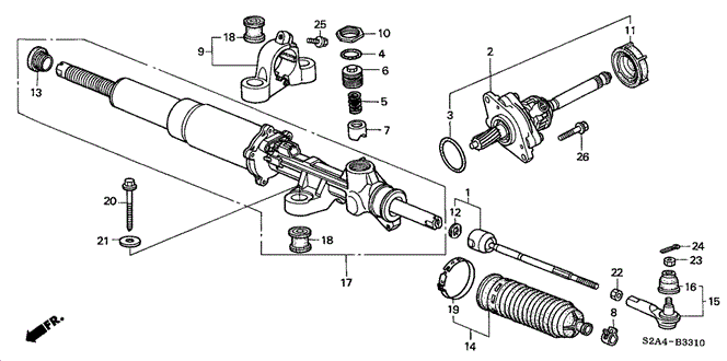 CHASSIS/P.S. GEAR BOX for 2003 Honda S2000 #1