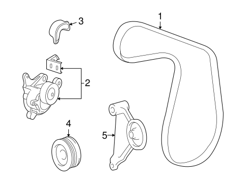 HS250h BELTS & PULLEYS