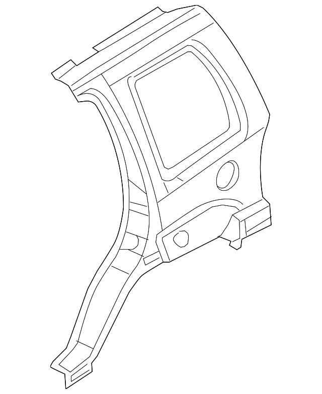 68005034AB Деталь QUARTER PANEL, RIGHT