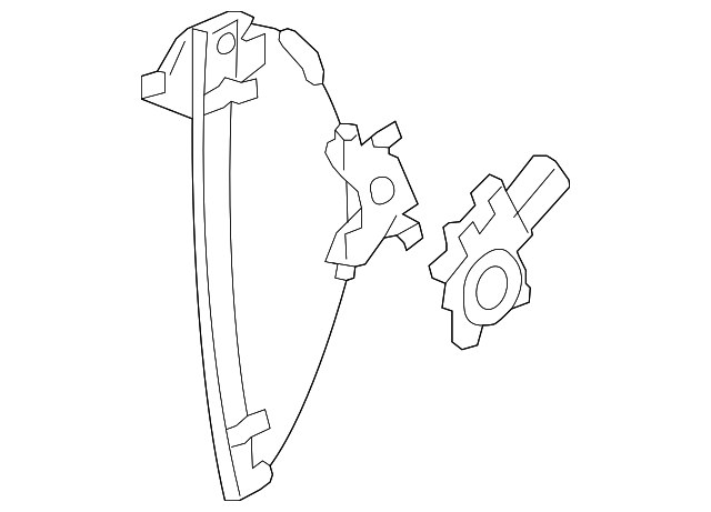 25926018 Деталь WINDOW REGULATOR, LEFT