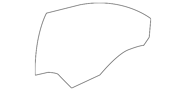 22840644 Деталь DOOR GLASS, LEFT