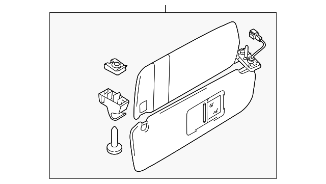 7P6-857-551-M-2F4 Деталь SUNVISOR, LEFT