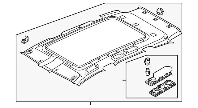 7P6-867-501-CH-6K8 Деталь HEADLINER