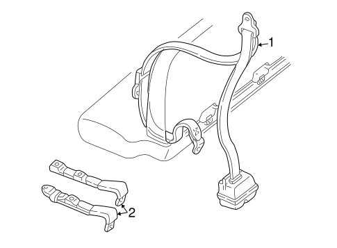 Astro REAR SEAT BELTS