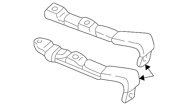 12376968 Деталь CENTER SEAT BELT, RIGHT