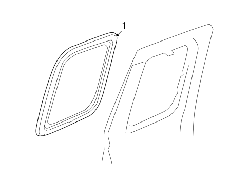 Colorado GLASS - REAR DOOR
