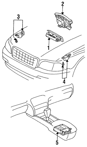 GS300 AIR BAG COMPONENTS