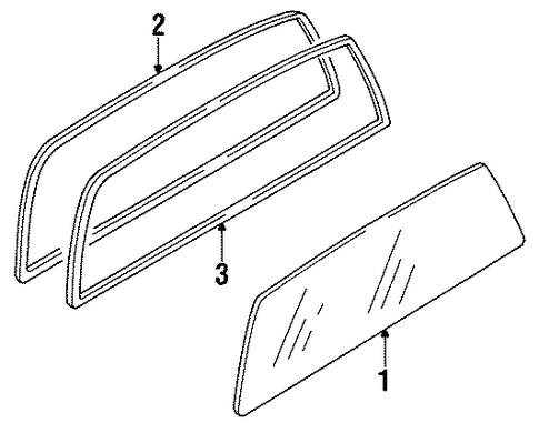 B2200 BACK GLASS