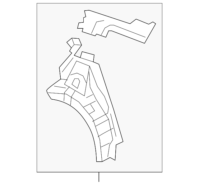 71602-2V111 Деталь INNER WHEELHOUSE, RIGHT