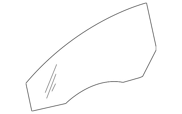 1Q0-845-201-C Деталь DOOR GLASS, LEFT