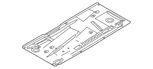 KD53-53-602 Деталь FRONT FLOOR PAN, RIGHT