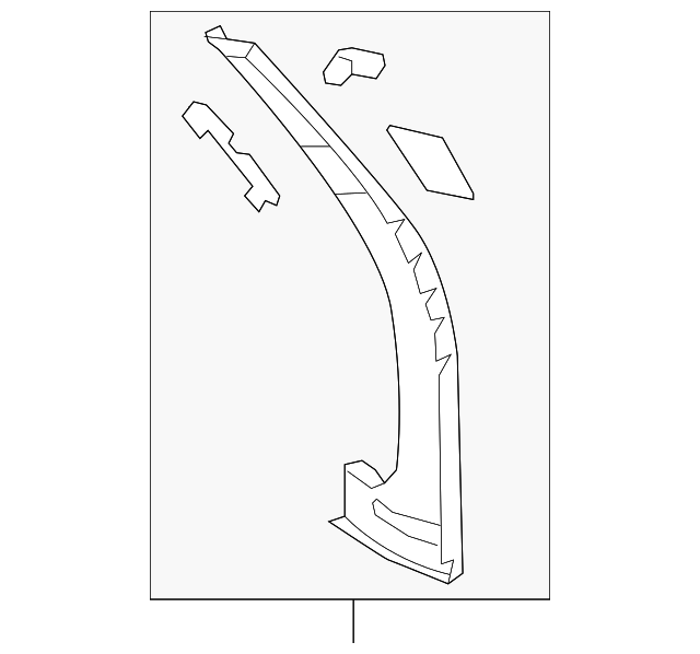 25877946 Деталь INNER PANEL, LEFT
