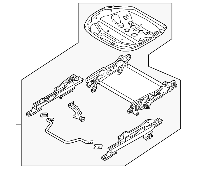 DR61-88-H50A Деталь SEAT ADJUST ASSY, LEFT