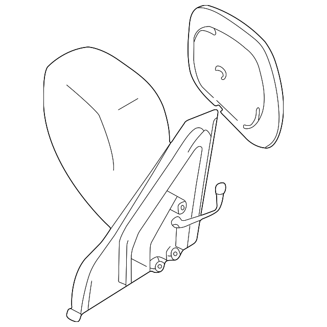 8470166D425PK Деталь MIRROR ASSY, RIGHT