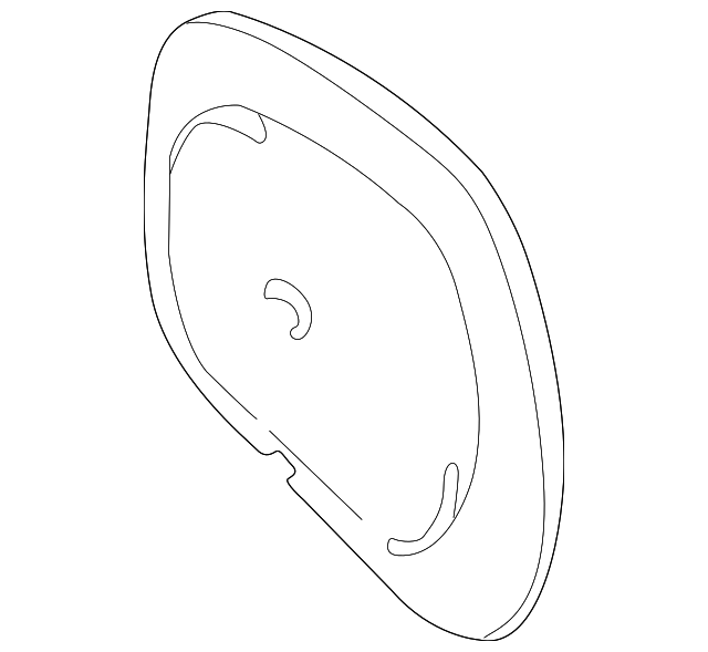8472066D10 Деталь MIRROR GLASS, RIGHT
