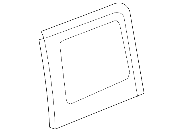 5SQ65SX9AB Деталь QUARTER GLASS, LEFT