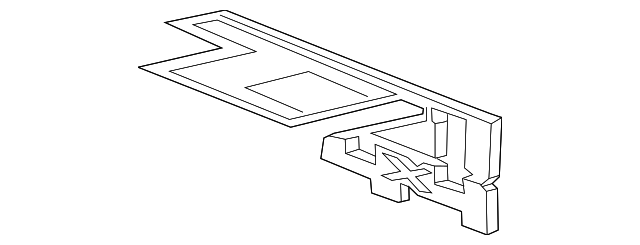 23172678 NAMEPLATE, LEFT