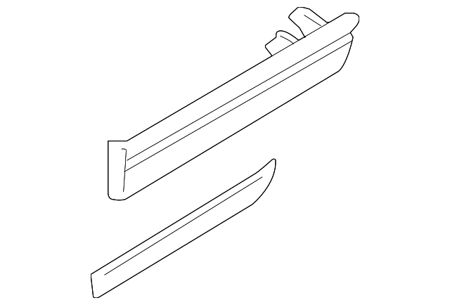12376670 Деталь FRONT MOLDING, RIGHT