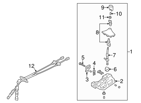Veloster SHIFTER HOUSING