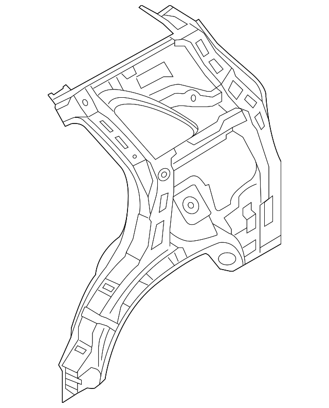 71602-1U710 Деталь INNER QTR PANEL