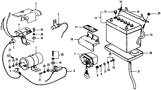 1978 Honda CIVIC 1200 COUPE PLATE, BATTERY SETTING - (31512657923) 1978 Honda CIVIC 1200 COUPE PLATE, BATTERY SETTING - (31512657923)