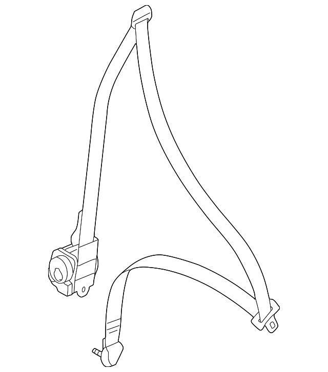 7000C768 Деталь SEAT BELT ASSY, RIGHT