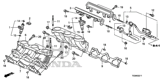 ENGINE/FUEL INJECTOR (V6) for 2010 Honda ACCORD COUPE #1