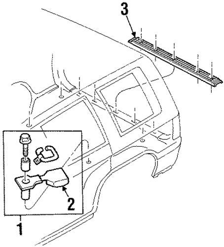 Trooper INTERIOR TRIM - REAR BODY