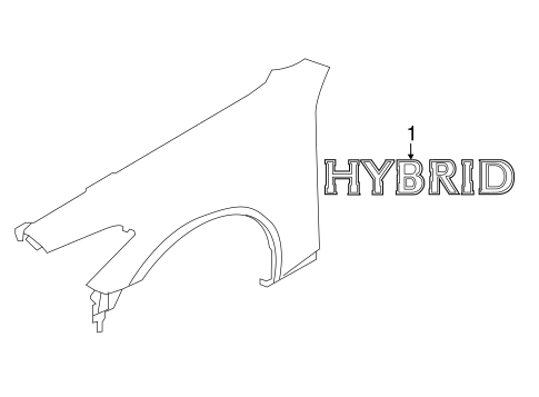 M35h EXTERIOR TRIM - FENDER