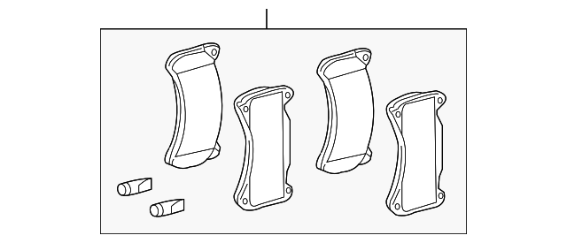 04465-0W120 Деталь BRAKE PADS
