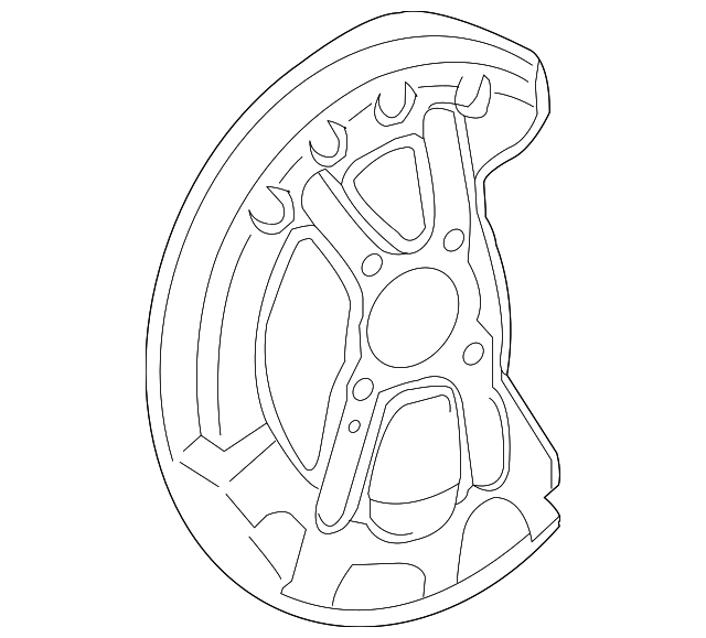 47781-53050 Деталь SPLASH SHIELD, RIGHT