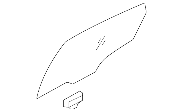 83420-2L210 DOOR GLASS, RIGHT
