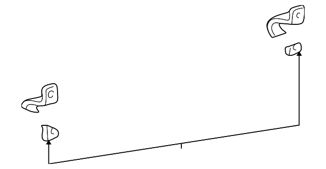 F2TZ5486A STABILIZER BAR BRACKET, LEFT