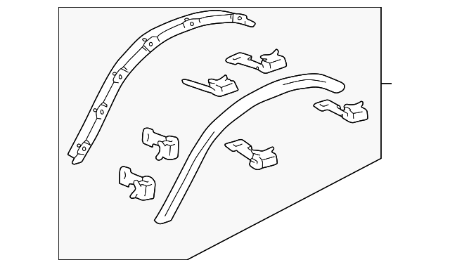 75087-35020 Деталь WHEEL OPNG MLDG, RIGHT
