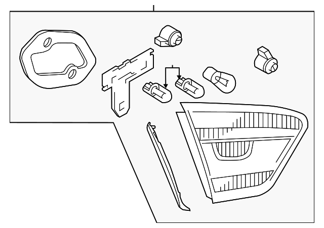 561-945-093-C Деталь BACKUP LAMP ASSY, LEFT