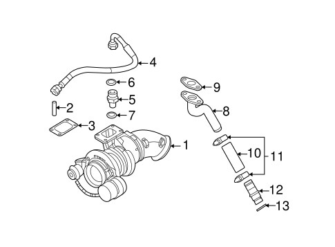 Ram 2500 TURBOCHARGER & COMPONENTS