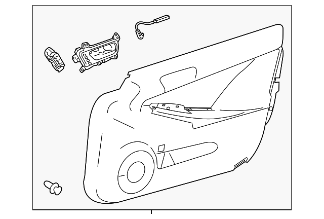67620-53851-C8 DOOR TRIM PANEL, LEFT