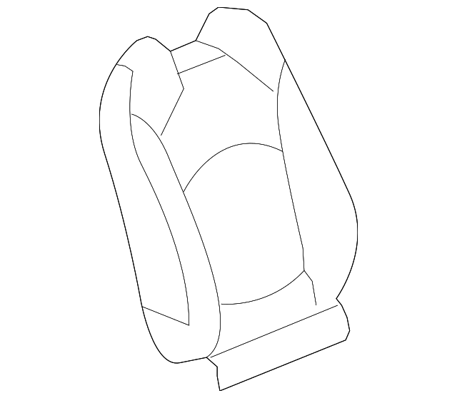 22913805 Деталь SEAT BACK COVER, RIGHT