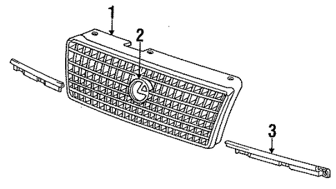 ES250 GRILLE & COMPONENTS