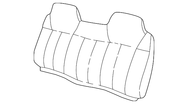 12479523 Деталь SEAT BACK COVER