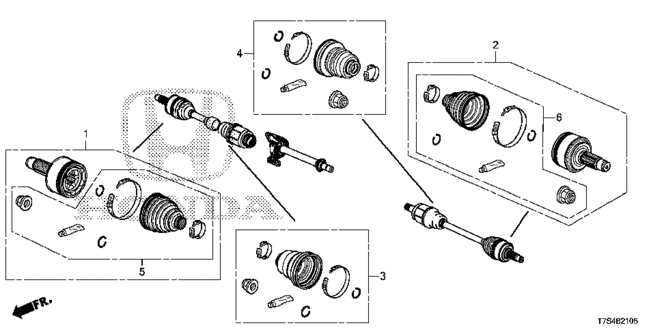HR-V FRONT DRIVESHAFT SET SHORT PARTS