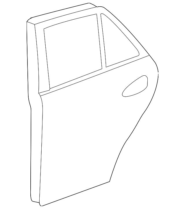 166-730-02-05 Деталь DOOR SHELL, RIGHT