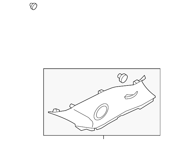 85865-2P000J7 Деталь UPPER QTR TRIM, RIGHT