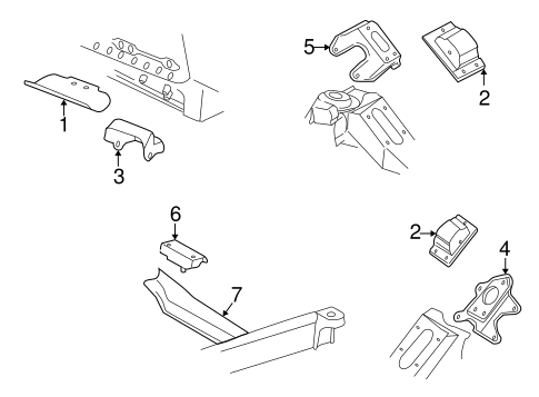 Express 2500 ENGINE & TRANS MOUNTING