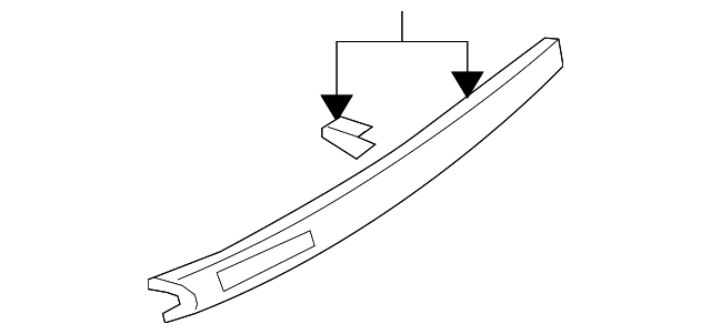 8002A196HC Деталь OUTER MOLDING, RIGHT