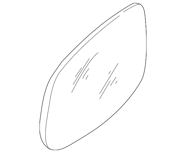 1J1-857-522-K MIRROR GLASS, RIGHT