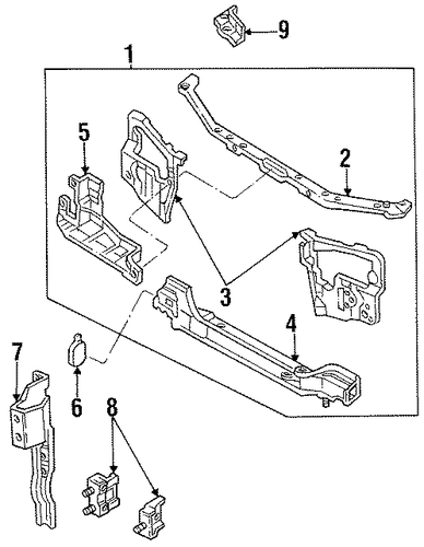 Aspire RADIATOR SUPPORT