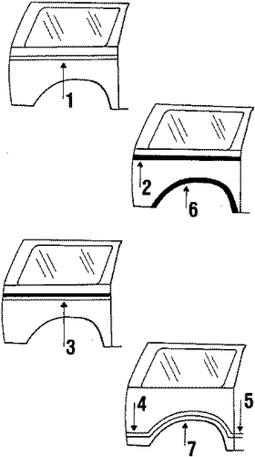 Bronco MOLDINGS & NAMEPLATES